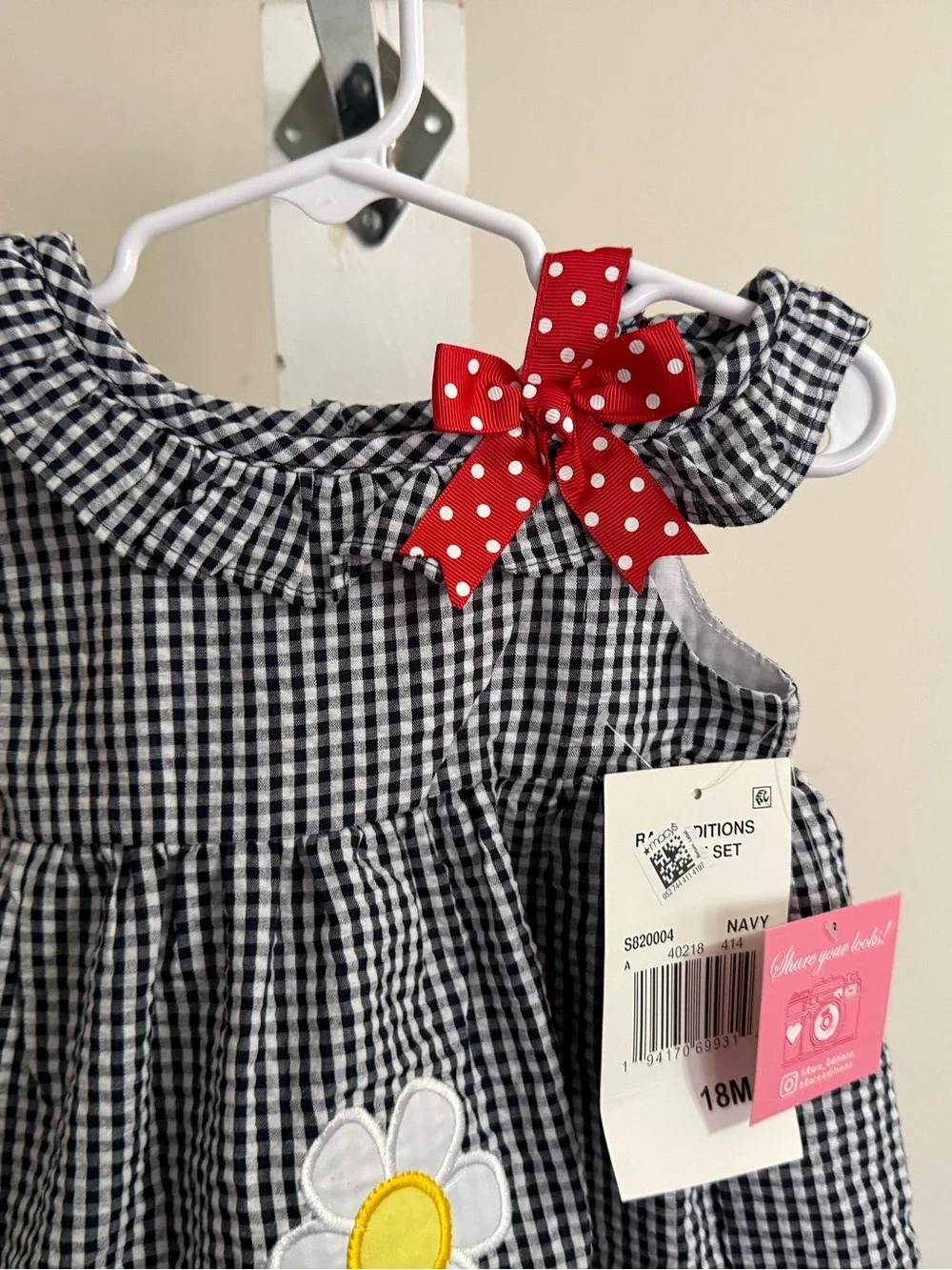 NWT Rare Editions Ladybug Sundress & Diaper Cover